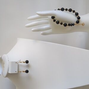 Earrings set with bracelet